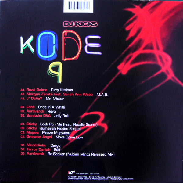 Kode9 : DJ-Kicks (2x12", Comp)