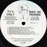 Various : March 86 - Previews (LP, Comp)