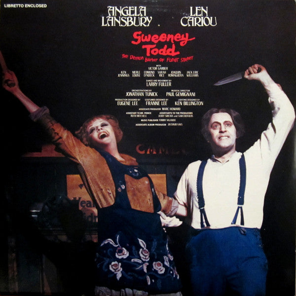 Sondheim* - Angela Lansbury / Len Cariou : Sweeney Todd: The Demon Barber Of Fleet Street (Original Cast) (2xLP, Album, Ind)