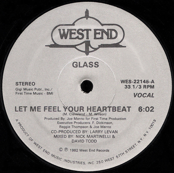 Glass (12) : Let Me Feel Your Heartbeat (12")