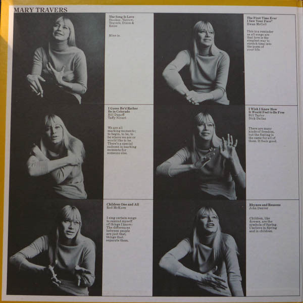 Mary Travers : Mary (LP, Album, Pit)