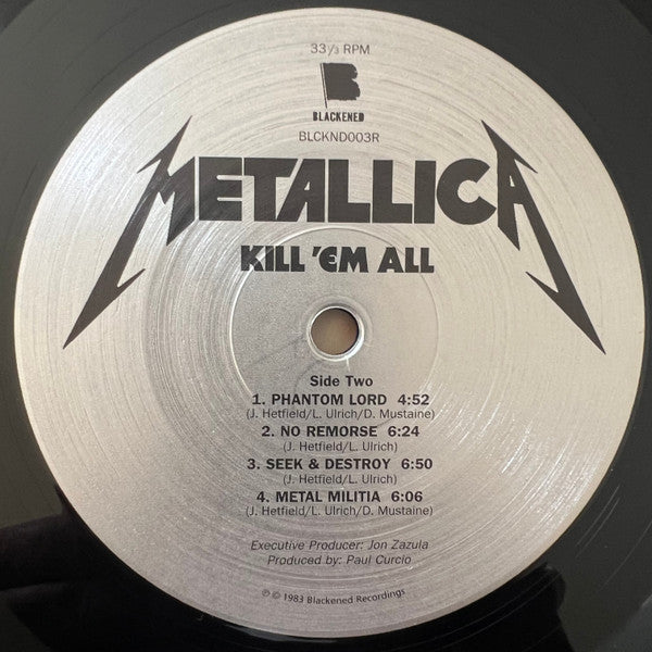 Metallica : Kill 'Em All (LP, Album, RE, RM)