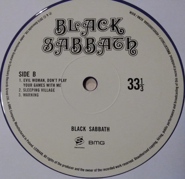 Black Sabbath : Black Sabbath (LP, Album, Ltd, RE, Pur)