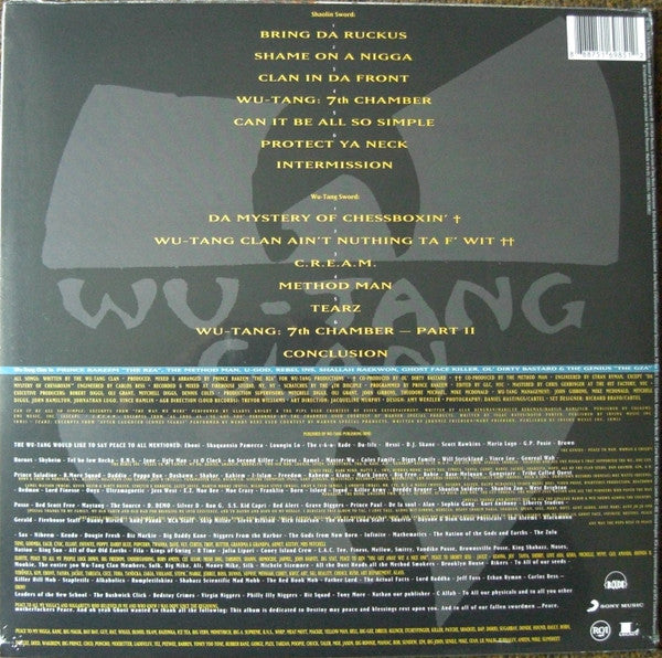 Wu-Tang Clan : Enter The Wu-Tang (36 Chambers) (LP, Album, RE, 180)