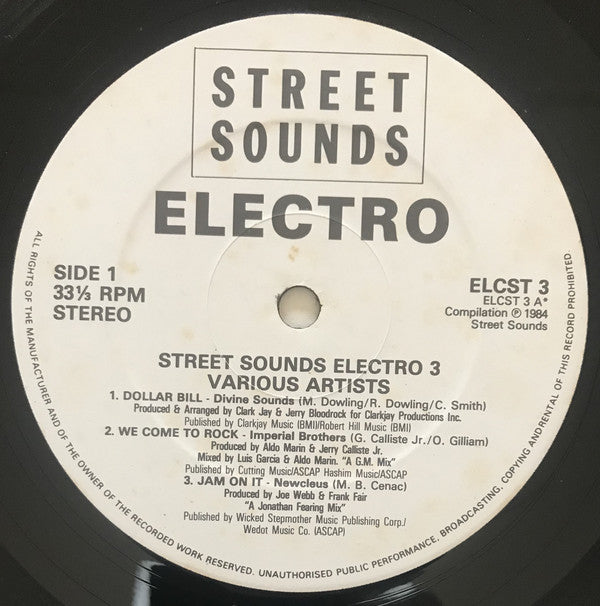 Various : Street Sounds Electro 3 (LP, Comp, Mixed)