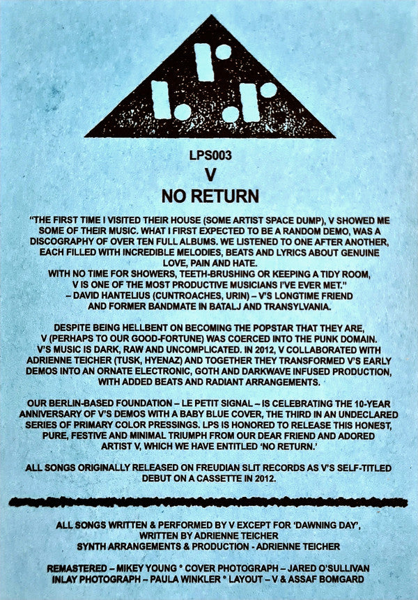 V (34) : No Return (LP)