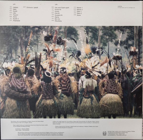 Ragnar Johnson & Jessica Mayer : Spirit Cry Flutes And Bamboo Jews Harps From Papua New Guinea : Eastern Highlands & Madang (2xLP, Album)