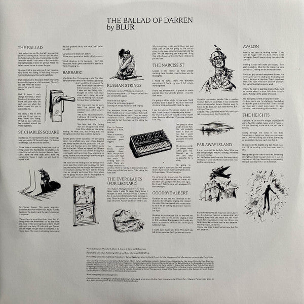 Blur : The Ballad Of Darren (LP, Album, Ltd, Blu)