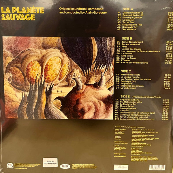 Alain Goraguer : La Planète Sauvage (Expanded Original Soundtrack) (2xLP, Album, Dlx, Ltd, Num, RE, RM, Opa)