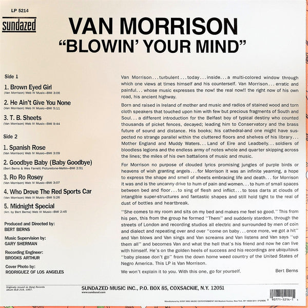 Van Morrison : Blowin' Your Mind! (LP, Album, RE)