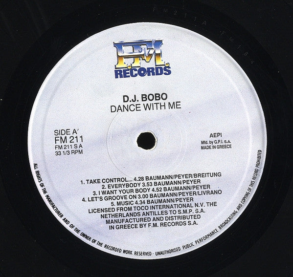 D.J. BoBo* : Dance With Me (LP, Album)