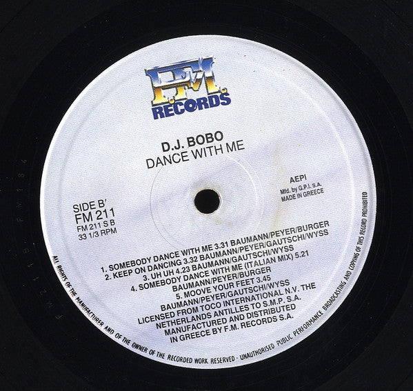 D.J. BoBo* : Dance With Me (LP, Album)