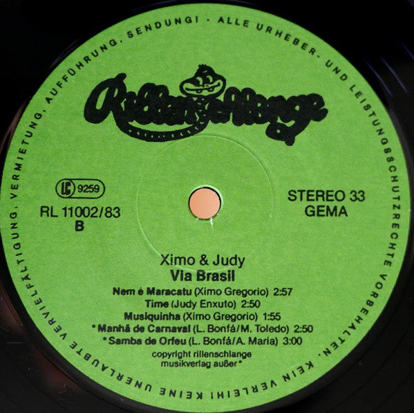 Ximo & Judy : Via Brasil (LP, RE)