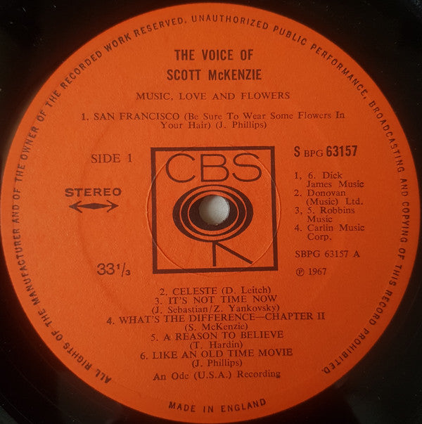 Scott McKenzie : The Voice Of Scott McKenzie (LP, Album)