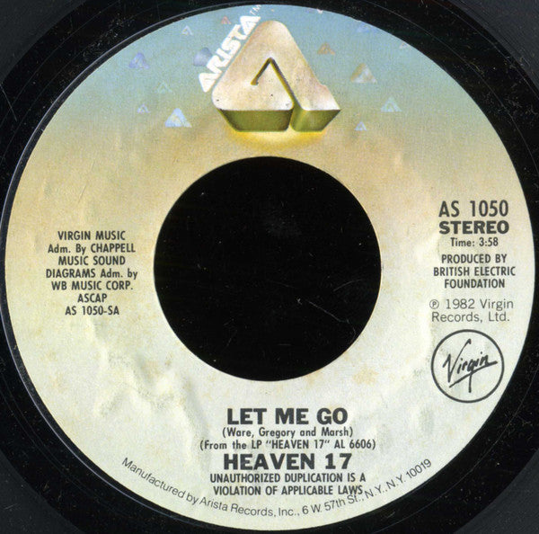 Heaven 17 : Let Me Go (7", Single)