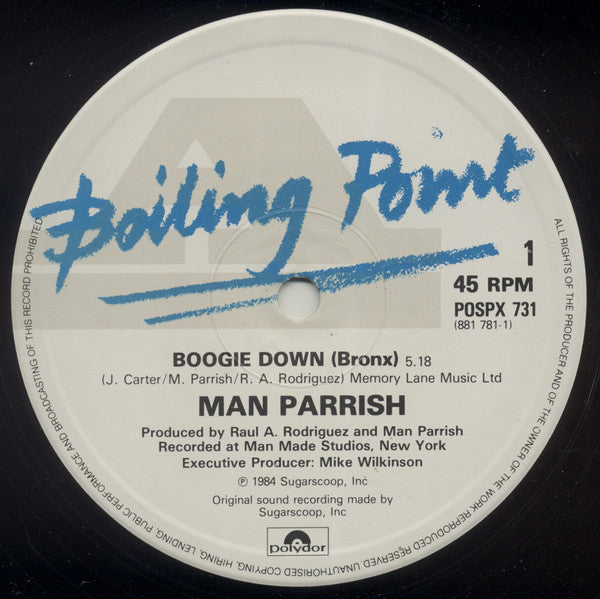 Man Parrish : Boogie Down (Bronx) (12")