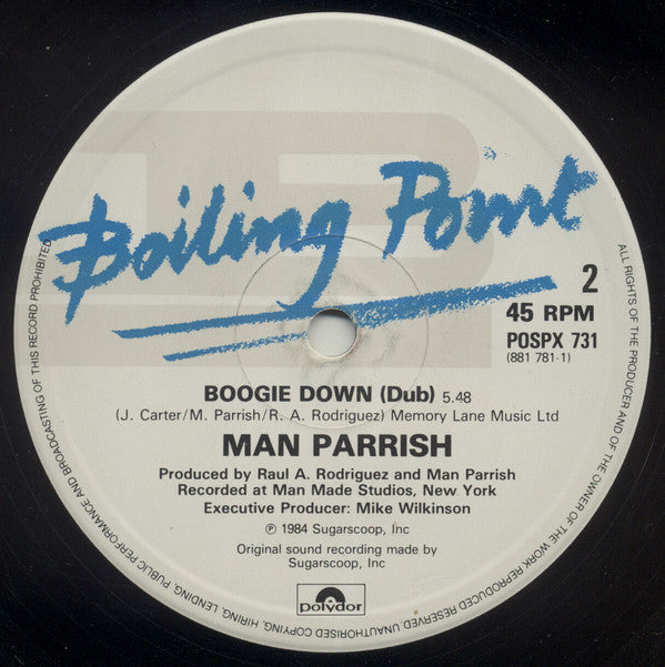 Man Parrish : Boogie Down (Bronx) (12")