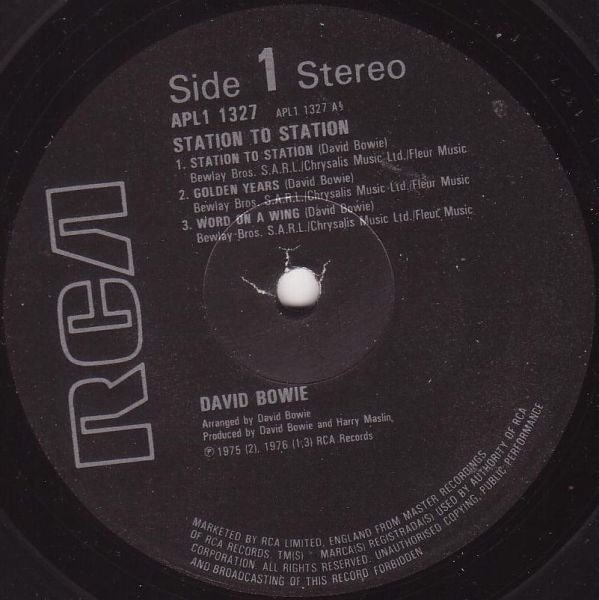 David Bowie : Station To Station (LP, Album, RE)