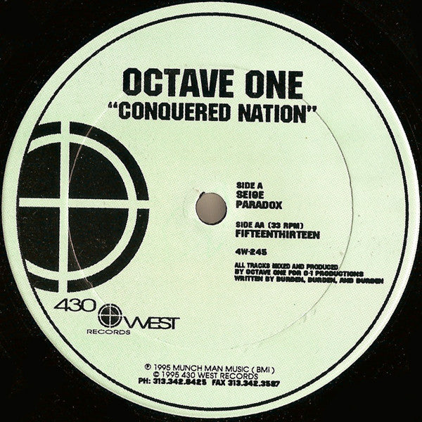 Octave One : Conquered Nation (12")