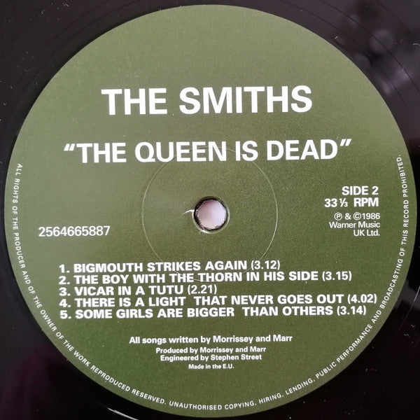 The Smiths : The Queen Is Dead (LP, Album, RE, Gat)