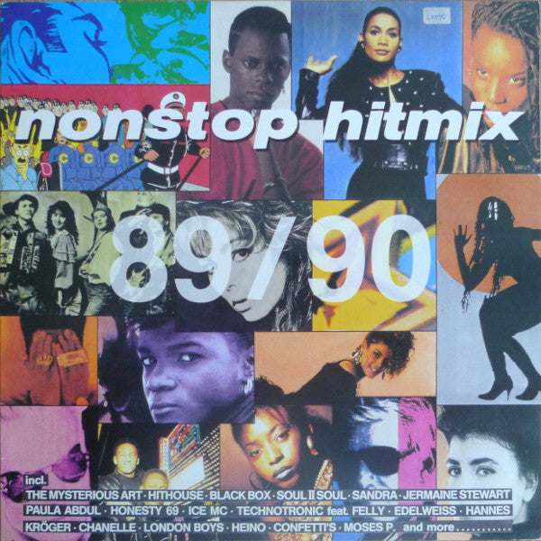 Various : Nonstop Hitmix 89/90 (LP, Mixed)