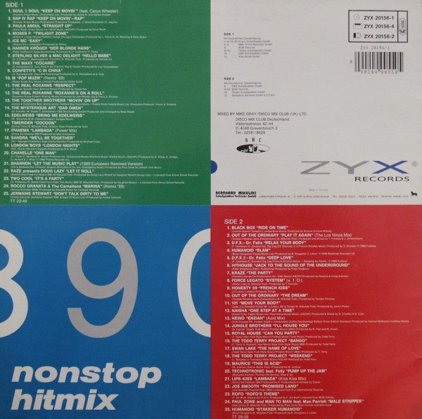 Various : Nonstop Hitmix 89/90 (LP, Mixed)