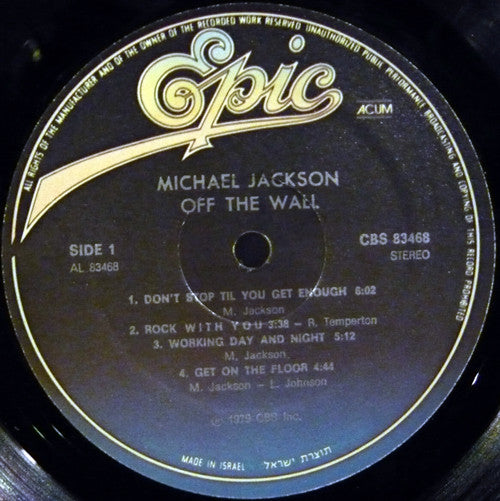 Michael Jackson : Off The Wall (LP, Album)