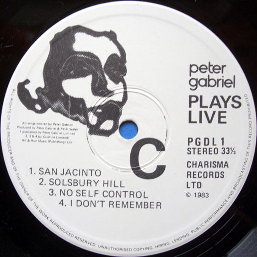 Peter Gabriel : Plays Live (2xLP, Album)