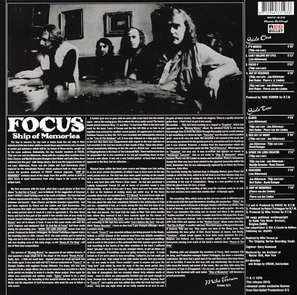 Focus (2) : Ship Of Memories (LP, Album, RE, 180)