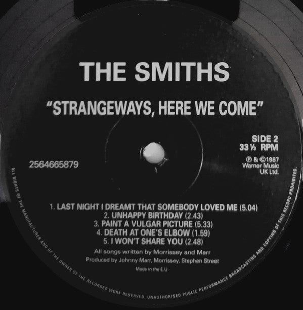 The Smiths : Strangeways, Here We Come (LP, Album, RE, RM, 180)