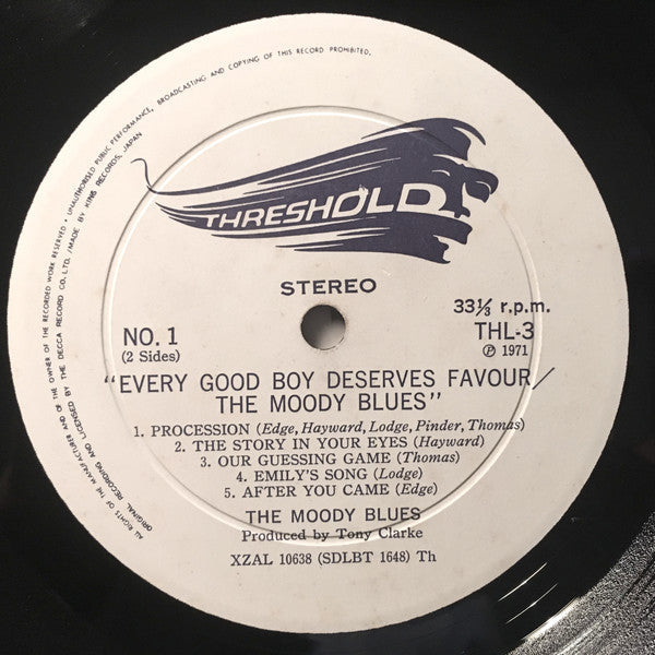 The Moody Blues : Every Good Boy Deserves Favour (LP, Album, Tex)