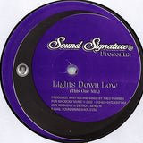 Theo Parrish : Lights Down Low (12")