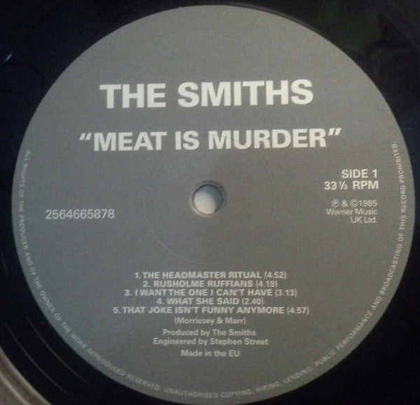 The Smiths : Meat Is Murder (LP, Album, RE, RM)