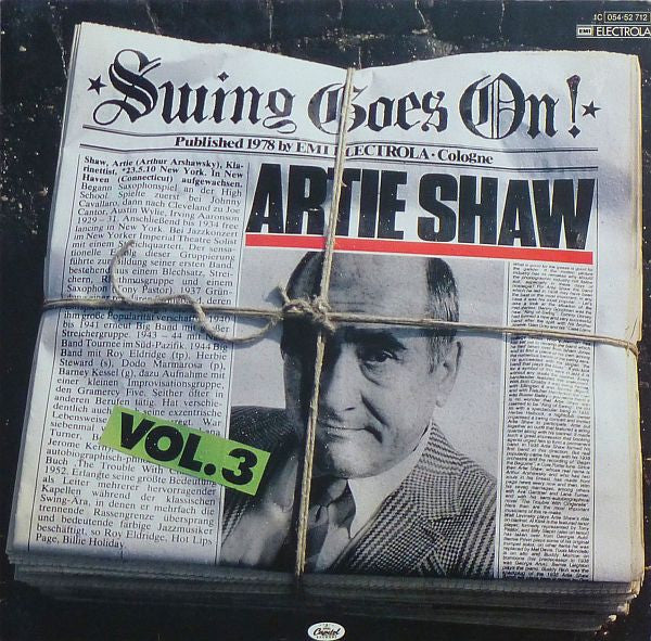 Artie Shaw : Swing Goes On! Vol. 3 (LP, Album, RE, Bei)