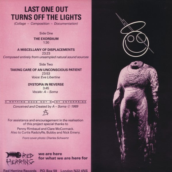 A-Soma & Eve Libertine : Last One Out Turns Off The Lights (LP)