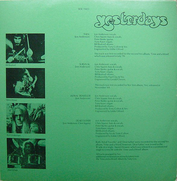 Yes : Yesterdays (LP, Comp)