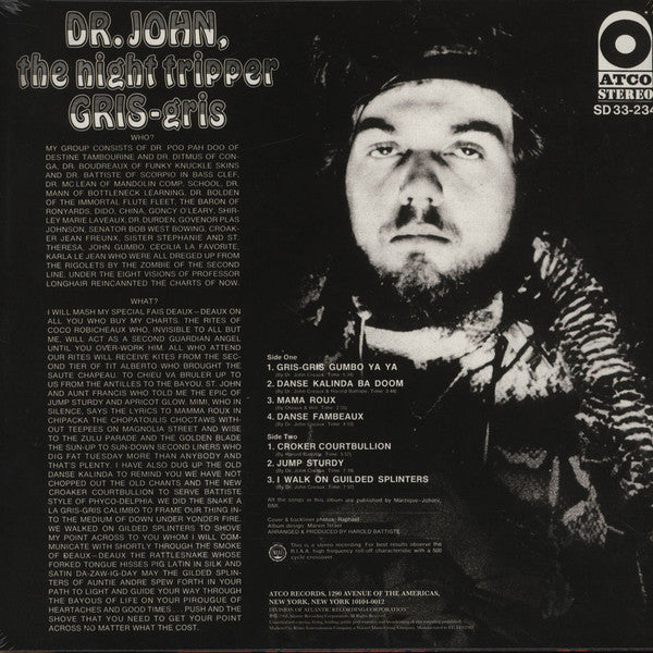 Dr. John, The Night Tripper : Gris-Gris (LP, Album, RE)