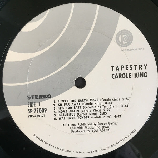 Carole King : Tapestry (LP, Album, Gat)