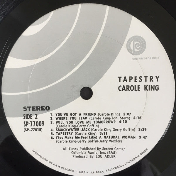 Carole King : Tapestry (LP, Album, Gat)