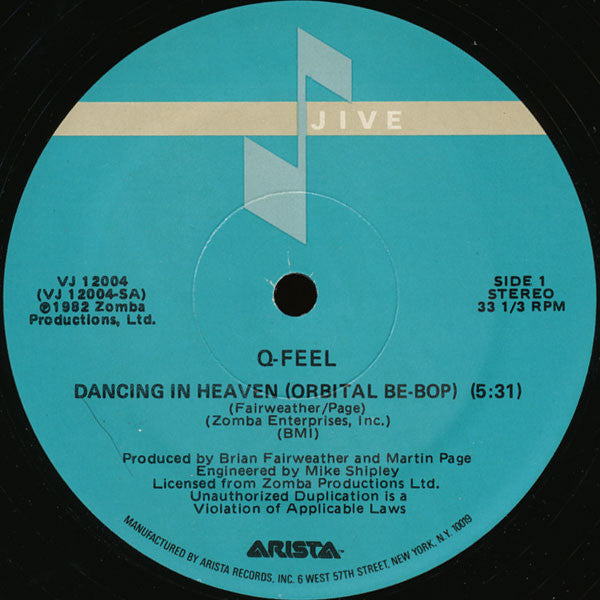 Q-Feel : Dancing In Heaven (Orbital Be-Bop) (12")