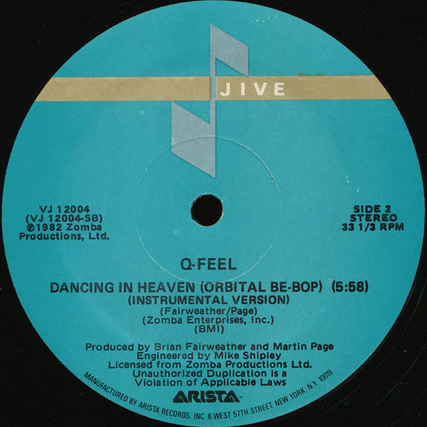 Q-Feel : Dancing In Heaven (Orbital Be-Bop) (12")