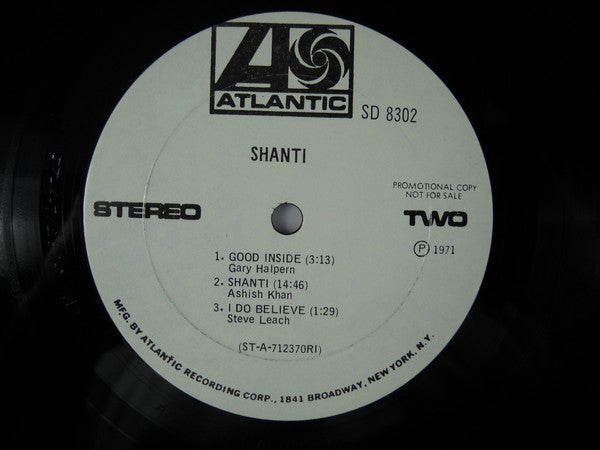 Shanti (5) : Shanti (LP, Album, Promo)