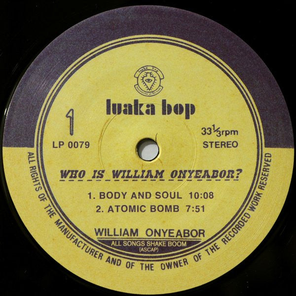 William Onyeabor : Who Is William Onyeabor? (3xLP, Album, Comp)