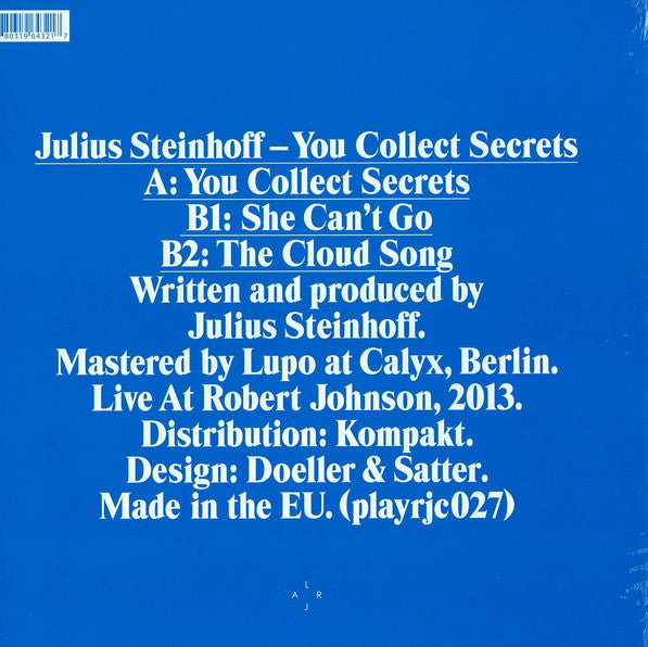 Julius Steinhoff : You Collect Secrets (12")