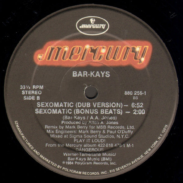 Bar-Kays : Sexomatic (12")