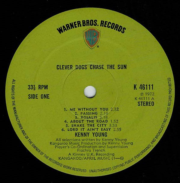 Kenny Young : Clever Dogs Chase The Sun (LP, Gat)