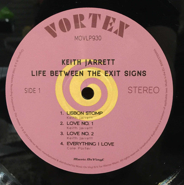 Keith Jarrett : Life Between The Exit Signs (LP, Album, RE, 180)