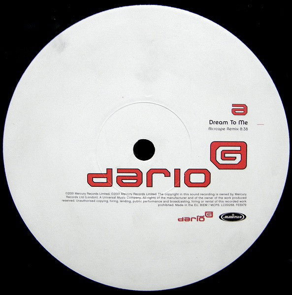 Dario G : Dream To Me (12")