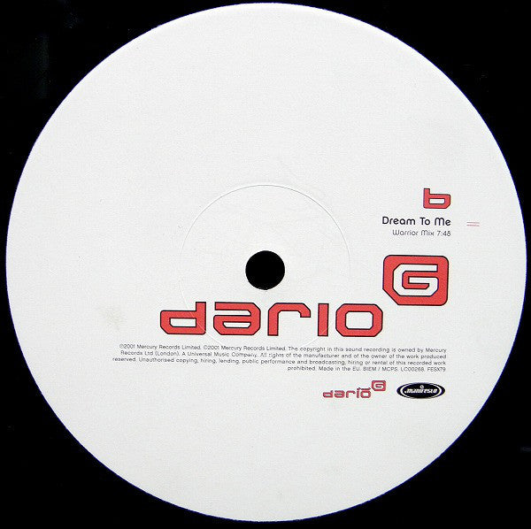 Dario G : Dream To Me (12")