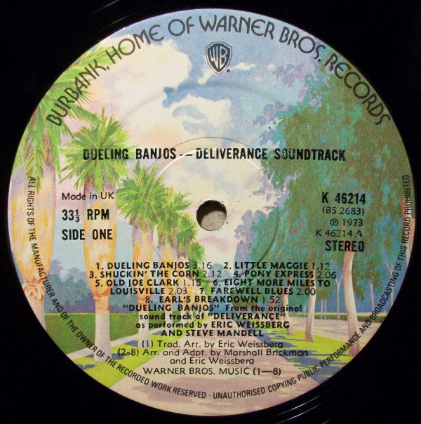 Eric Weissberg And Steve Mandell : Dueling Banjos From The Original Soundtrack Of Deliverance And Additional Music (LP, Album)